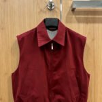 2026 New Style Womens Red Denim Vest Jacket Coat Size M L Fashionable and Good Texture Code 042