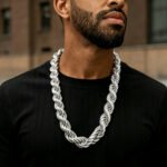 12mm Fashionable Men's Necklace, Featuring A High-end Hip-hop Style, Is Perfect for Music Festivals. It's Fashionable And Versatile, Making It The Perfect Gift for Your Boyfriend - Image 4
