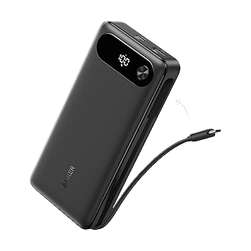 A1383011-F0_A1383H11_Product_Image.png Anker Power Bank (20K, 87W, Built-In USB-C Cable) - Image 1