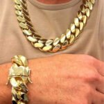 15mm Hip Hop Bling Gold Color Stainless Steel Cuban Miami Link Chain Necklaces for 18k Gold-plated Men Rapper Jewelry(1PC)