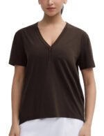 THE GYM PEOPLE Women's Loose Fit Workout T-Shirts V Neck Short Sleeve Running Yoga Lounge Tee Tops - Image 6
