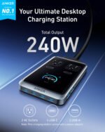 Anker Prime Charging Station (8-in-1, 240W) and Anker Prime USB-C to USB-C Cable (240W, Upcycled-Braided) - Image 2