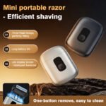 Mini Portable Men's Shaver Electric Foil Shaver IPX7 Waterproof Pocket Travel Beard Razor LED Power Display USB-C Rechargeable Wet Dry Shaving Machine For Male - Image 4