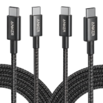 New Nylon USB-C to USB-C 100W Cable (10 ft, 2-Pack）