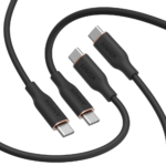 Anker 643 USB-C to USB-C Cable (Flow, Silicone, 240W, 2-Pack, Midnight Black)