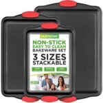NutriChef Kitchen Oven Baking Pans Set (3-Piece)