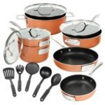 Gotham Steel Stackable Cookware Set 15 Pc Space Saving Nonstick Cookware Set Pots and Pans Set - Image 2