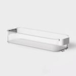 Click in Place 3qt Clear Shallow Slim Plastic Storage Bin - Brightroom - Image 2