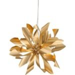 Possini Euro Design Baldwin Gold Pendant Chandelier 25.5" Wide Orb Floral 6-Light