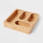 Natural Plastic Food Storage Bag Organizer Yellow - Brightroom