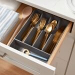 5 Compartment Plastic Drawer Organizer Gray - Brightroom - Image 2