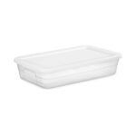 41qt Clear Under Bed Storage Box White - Brightroom