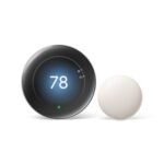 Google Nest Learning Thermostat (4th Gen) with Sensor - Silver