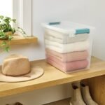 27qt Deep Clear Storage Bin with Latches - Brightroom - Image 2