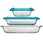 Libbey Baker's Premium 5 Piece Glass Bakeware Set