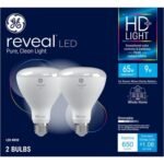 GE 2pk 65W Reveal HD+ BR30 LED Indoor Floodlights