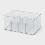 9x6x4" Bin Organizer Clear - Brightroom