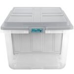 Hefty 98.5qt Hi-Rise Clear Divided Storage Container - Image 2