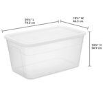 90qt Clear Storage Box White - Brightroom - Image 2