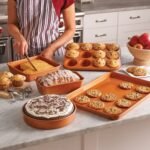 Gotham Steel Nonstick Bakeware Set Ceramic Baking Pan Muffin Pan Loaf Pan 5Pc