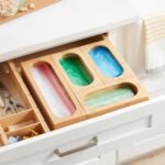 Natural Plastic Food Storage Bag Organizer Yellow - Brightroom - Image 2