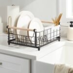 Metal Dish Rack with Rubber Wood Handles Black - Brightroom - Image 2