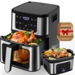 2-in-1 Air Fryer Grill, Famistar 7.5 QT Large Capacity