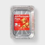 All Purpose Aluminum Disposable Bakeware with Lid - 2ct - up&up
