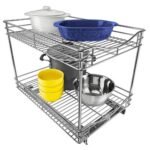 Lynk Professional 14x21" Slide Out Double Shelf Under Cabinet Organizer