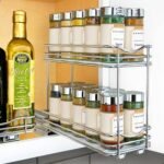 Lynk Professional Slide Out Double Spice Rack Upper Cabinet Organizer - 4" Wide - Image 2