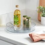 11" Low Plastic Lazy Susan Turn Table Clear - Brightroom - Image 2