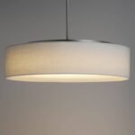 Maxim Prime 20" Wide White Linen Shade LED Pendant Light - Image 2