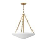 Maxim Lighting Artemis 4-Light Pendant in Natural Aged Brass