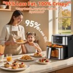 2-in-1 Air Fryer Grill, Famistar 7.5 QT Large Capacity - Image 2