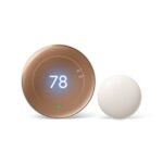 Google Nest Learning Thermostat (4th Gen) with Sensor - Gold