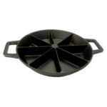 Bayou Classic 10 Inch Round Cast Iron Wedge Cornbread Skillet Bakeware Pan