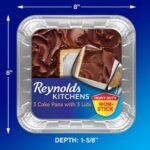 Reynolds Disposable Bakeware Non-Stick Pans with Lids - 3ct - Image 2