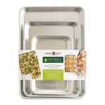 Nordic Ware Naturals 3pc Aluminum Jelly Quarter Eighth Set Silver - Image 2