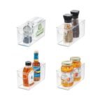 iDESIGN 4pc Small Recycled Plastic Stackable Kitchen Organizer Bins