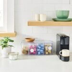 Plastic Coffee Pod Organizer Bin with Divided Section and Drawer Clear - Brightroom - Image 2