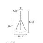 Maxim Lighting Artemis 4-Light Pendant in Natural Aged Brass - Image 2