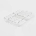 4pc Fridge & Pantry Bin Storage Set Clear - Brightroom
