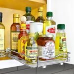 Lynk Professional 8" Wide Slide Out Spice Rack Upper Cabinet Organizer - Image 2