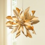 Possini Euro Design Baldwin Gold Pendant Chandelier 25.5" Wide Orb Floral 6-Light - Image 2