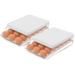 OU Egg Holder for Fridge - Rolling Organizer 8in