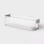 Click in Place 4.5qt Clear Slim Plastic Storage Bin - Brightroom - Image 2