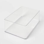 9x6x3.25" Large Plastic Bathroom Tray Clear - Brightroom