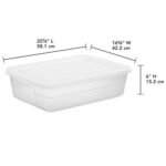 28qt Clear Under Bed Storage Box White - Brightroom - Image 2