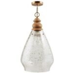 Capital Lighting Jaye 1-Light Pendant in Light Wood