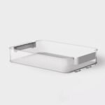 Click in Place 6.7qt Clear Shallow Plastic Storage Bin - Brightroom - Image 2